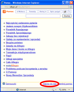 Pomoc Allegro